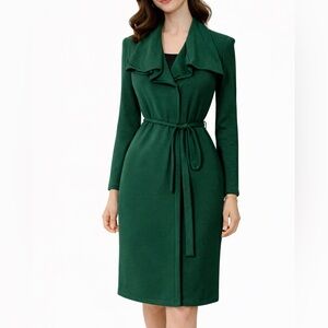 Elie Tahari | Dresses | Elie Tahari Green Velvet Long Sleeve Dress Size Xs  | Poshmark